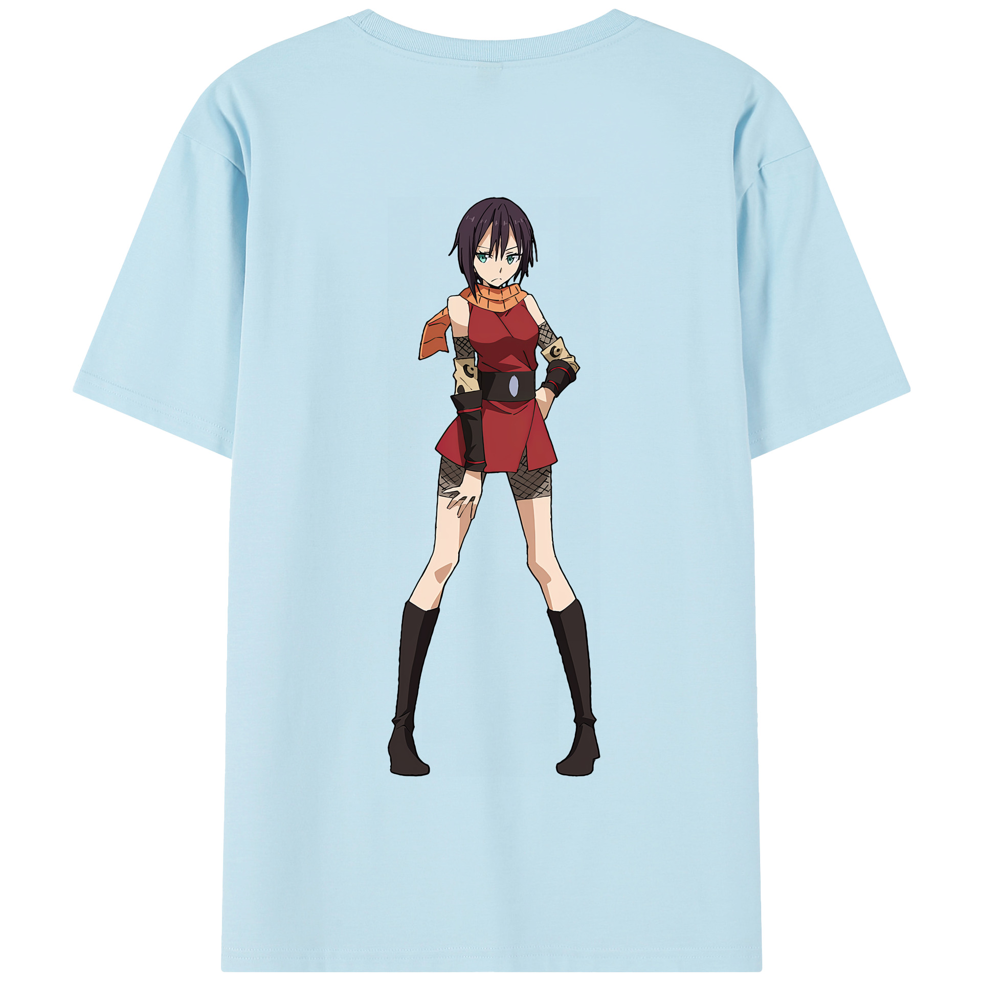 （画像用） 転スラ Regarding Reincarnated to Slime 綿100％半袖Tシャツ（背面プリント）